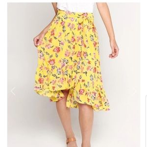 Joie Denisha Floral Ruffled Skirt